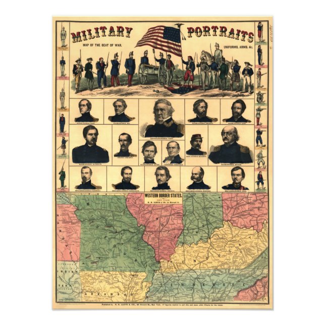 Militärportraits an der Grenze zum zivilen Krieg 1 Fotodruck (Vorne)