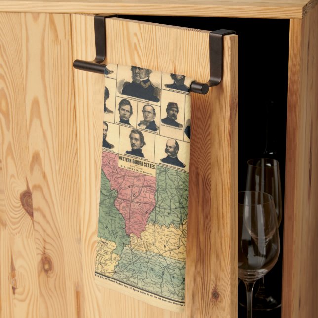 Militärportraits an der Grenze zum zivilen Krieg 1 Geschirrtuch (Drittel gefaltet)