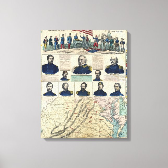 Militärportraits Leinwanddruck (Vorderseite)