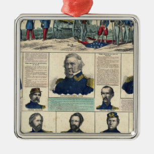 Militärportraits Ornament Aus Metall
