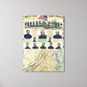 Militärporträts Leinwanddruck