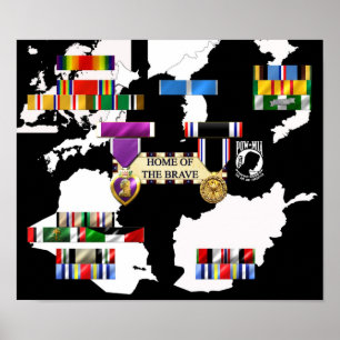 Militärribbons Poster