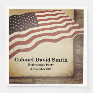 Militärruhestand, Armee, Cocktailpapier Napkins Serviette