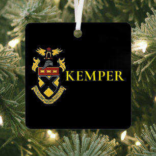Militärschule Kemper und Uni Ornament Aus Metall