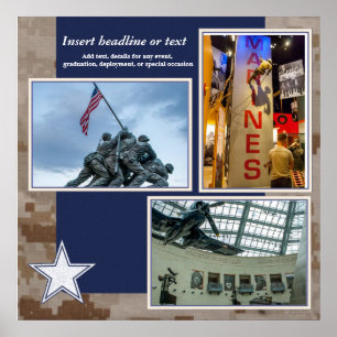 Militärseite für die Sammlung von Büchern Poster