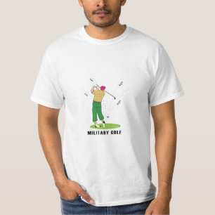 Militärstil, Golfer, Golfspielen T-Shirt
