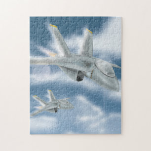 Militärstrahlflugzeug Puzzle