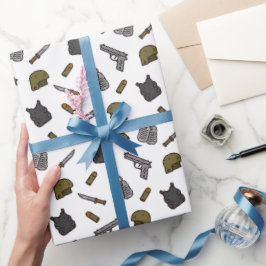 Militärstreitkräfte Geburtstagspartei Geschenkpapier