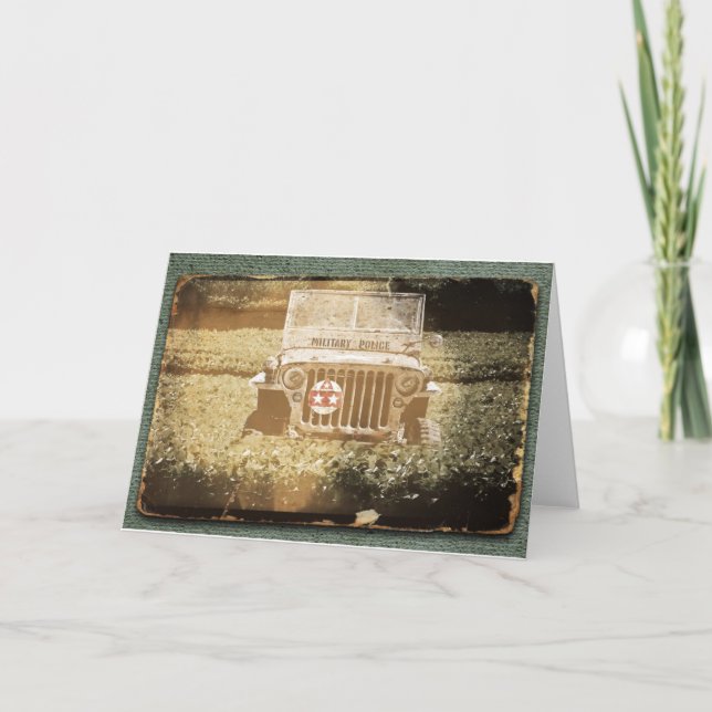 Militärtransporter Karte (Vorderseite)