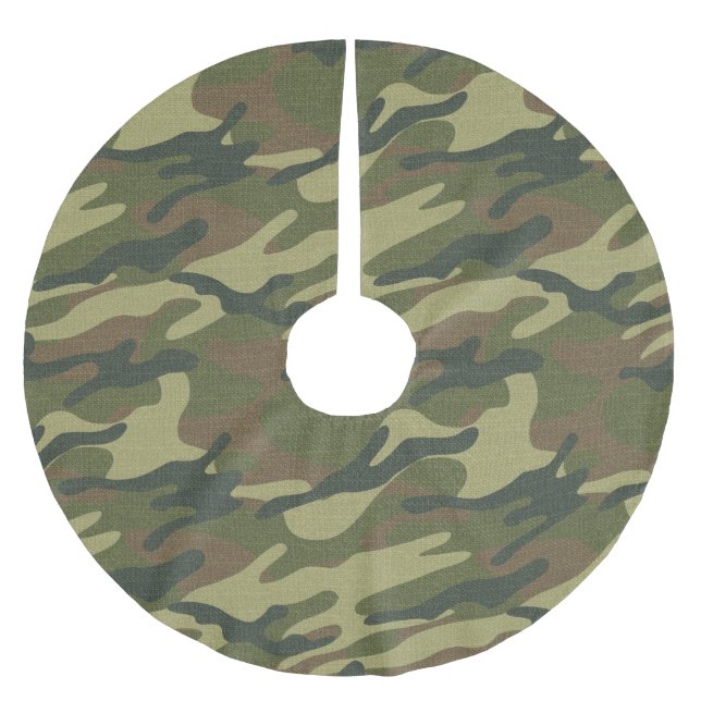 Militäruniform Polyester Weihnachtsbaumdecke (Vorderseite)