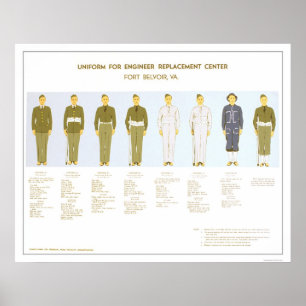 Militäruniform-Wahl 1942 PWA Poster
