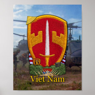 Militärunterstützungs-Befehl Vietnam MACV Poster