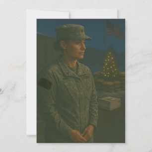 Militärurlaub Sie sind an die Weihnachtskarte erin Feiertagskarte