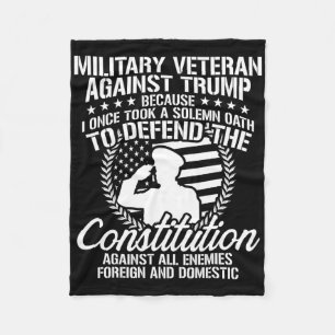 Militärveteranen gegen Trump 2020 USA-Wahl Fleecedecke