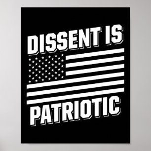 Militärveteranen gegen Trump Dissent USA Electi Poster