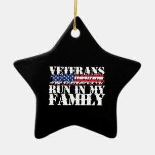 Militärveteranen laufen in meiner Familie - Laufen Keramik Ornament