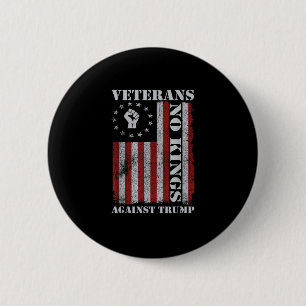 Militärveteranen protestieren USA-Flagge Keine Kön Button