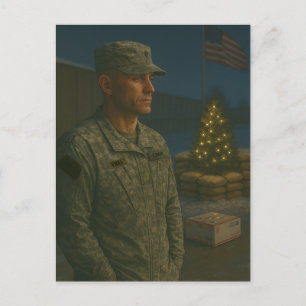 Militärweihnachtskarte Sie sind gedenken Feiertagspostkarte