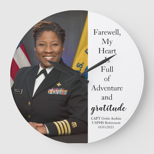 Military Award - Clock Große Wanduhr (Vorderseite)