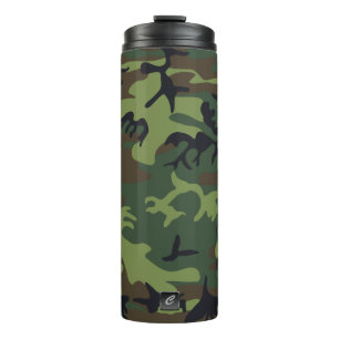Military Camouflage monogrammed Thermal Tumbler Thermosbecher