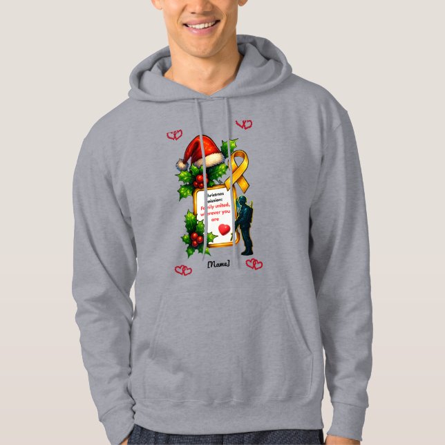 Military Christmas Family Matching – "Christ Hoodie (Vorderseite)