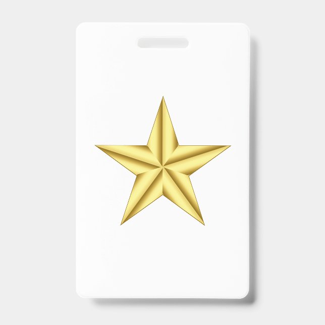Military General Gold Star Ausweis (Vorderseite)