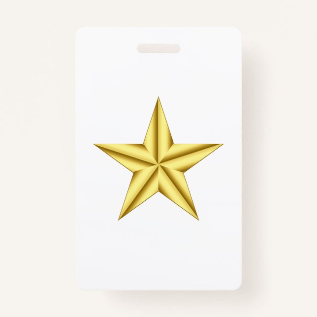 Military General Gold Star Ausweis (Vorderseite)