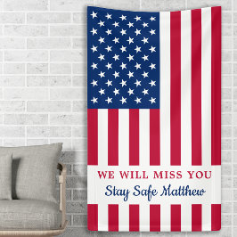 Military Goway Party Personalisiert USA Flag Banner