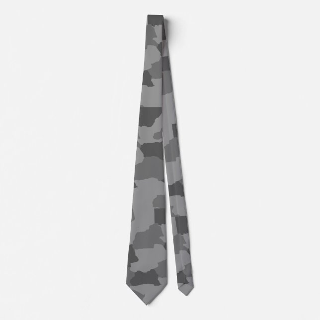 Military Gray Camo Krawatte (Vorderseite)