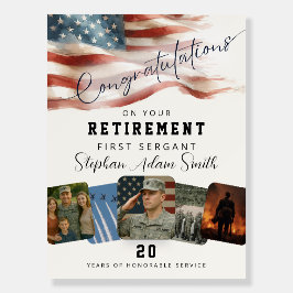 Military Retirement Congratulations Foam Board