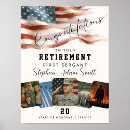 Military Retirement Congratulations Poster