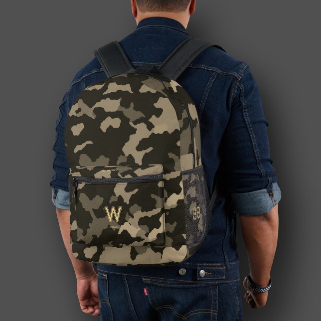 Military Sporty Stylish Camouflage Green Army Bedruckter Rucksack (Military Sporty Stylish Camouflage Green Army Printed Backpack
)