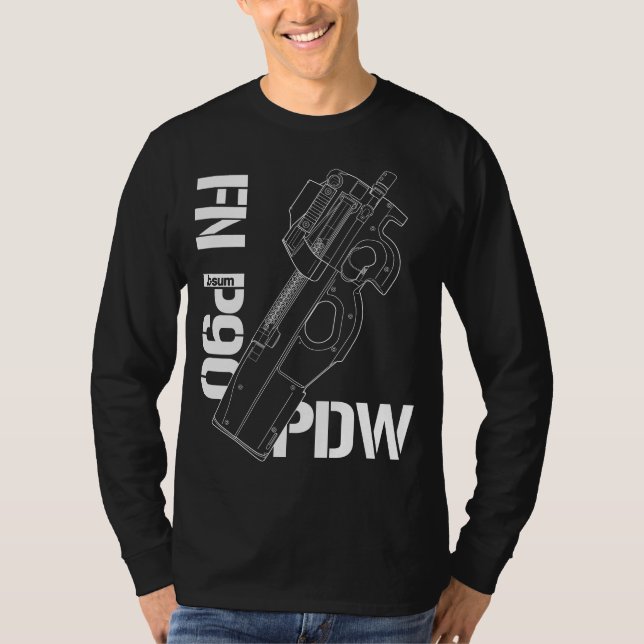 military t-shirts FN P90 PDW (Vorderseite)