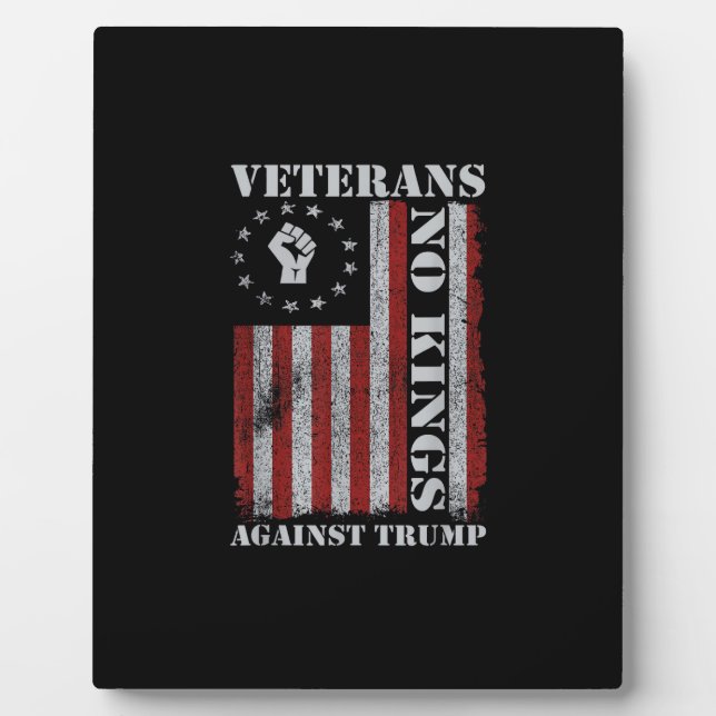 Military Veterans Protest Flag Patriotic Freedom Fotoplatte (Vorderseite)