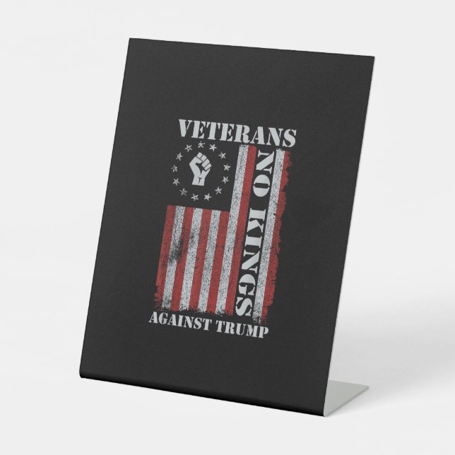 Military Veterans Protest Flag Patriotic Freedom Sockelschild (Vorderseite)