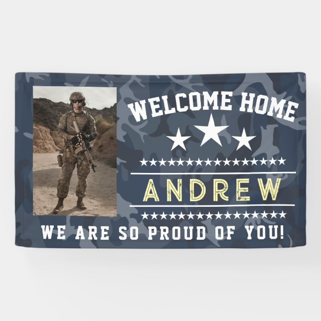 Military Welcome Home Banner - Army National Guard (Horizontal)