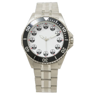 Militärzeit 24 Stunden Armbanduhr