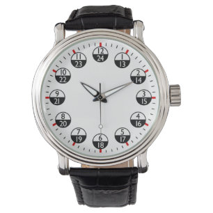 Militärzeit 24 Stunden Armbanduhr
