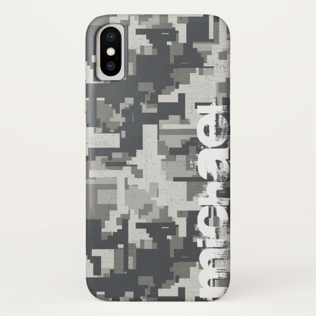 Militärziegel grau Case-Mate iPhone hülle (Rückseite)