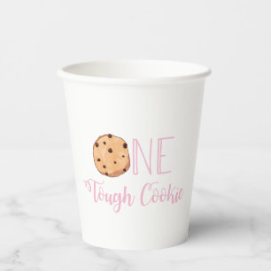 Milk and Cookies Rosa Eine Tough Cookie Geburtstag Pappbecher