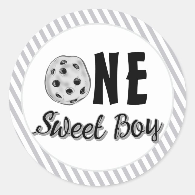 Milk and Cookies Sweet First Birthday Runder Aufkleber (Vorderseite)