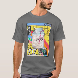 Milk Carton Rainbow 80er Japan Style Otaku Anime V T-Shirt