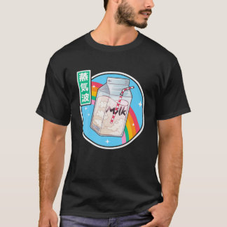 Milk Carton Rainbow Japan Style Otaku 80er Vaporwa T-Shirt