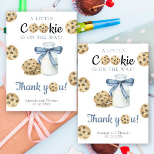 Milk & Cookies Babyparty - Danke Karte