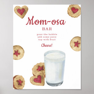 Milk & Cookies Babyparty Momosa Bar Poster