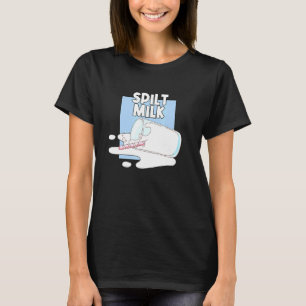 Milk in eine Milchschaummilch aus Glas übergehen T-Shirt