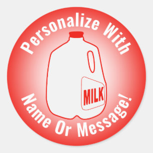 Milk Jug Classic Round Aufkleber