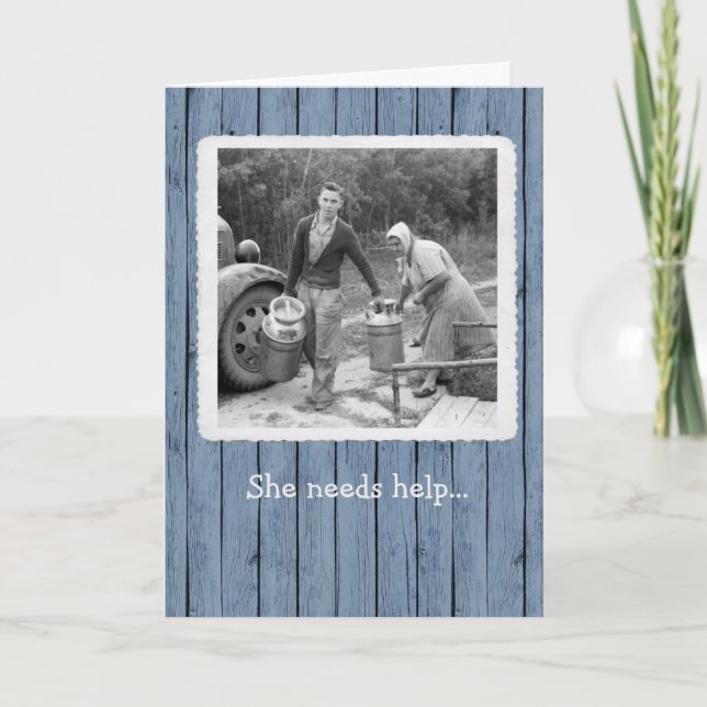 Milk Jugs Geburtstagskarte Dankeskarte (Vorderseite)