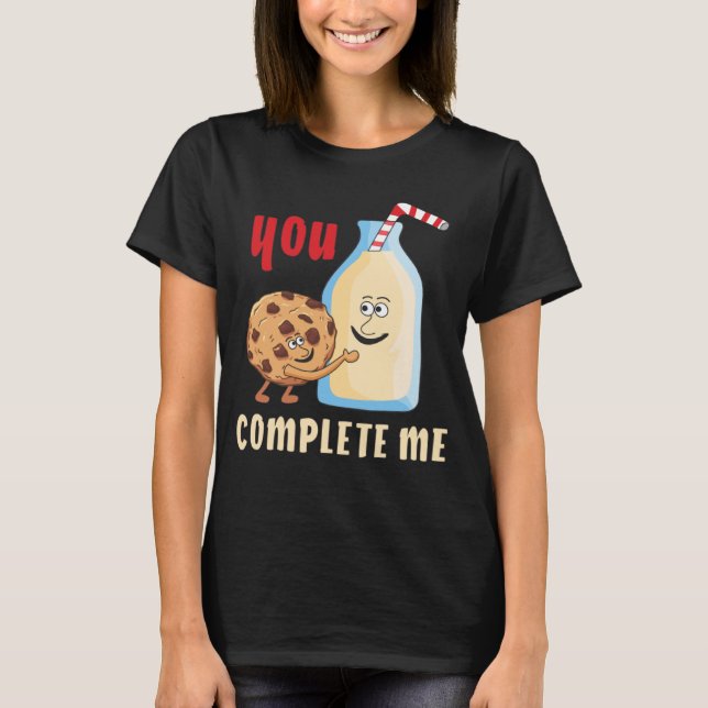 Milk Keks you Complete Me Biscuit Milk Friends T-Shirt (Vorderseite)