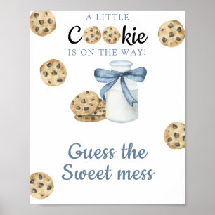 Milk & Kekse Baby Shower Errate das süße Durcheina Poster